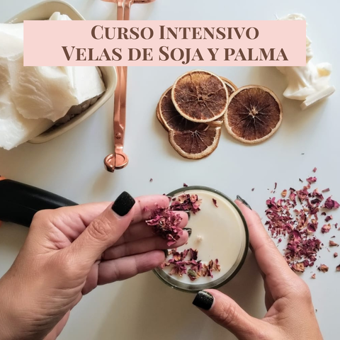 Curso Intensivo de Velas de Soja y Palma + Bombones Aromáticos