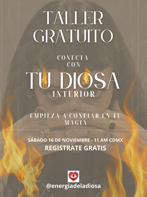 TALLER GRATUITO: Conecta con tu Diosa Interior, empieza a confiar en tu magia