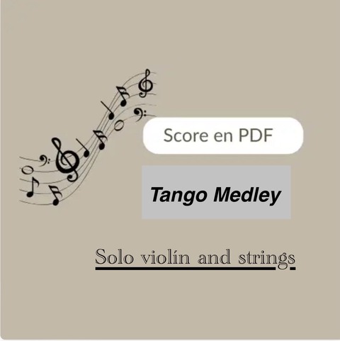 Selección de tangos para violin solista y cuerdas
