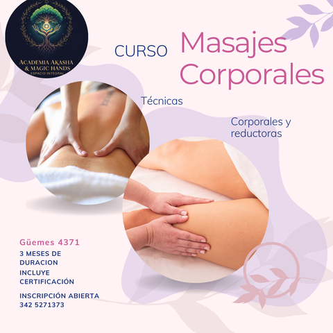 Curso Masajes Corporales y Reductoras