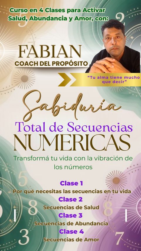 Curso de Numerología. Sabiduría total de secuencias numéricas. 