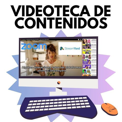 VIDEOTECA de Dinámicas, juegos, ejercicios y formatos de Impro, actuación y Creatividad