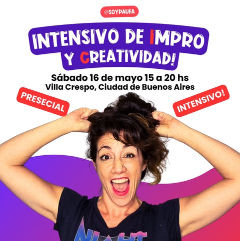 Workshop Intensivo de Impro PRESENCIAL! MAY0 2026