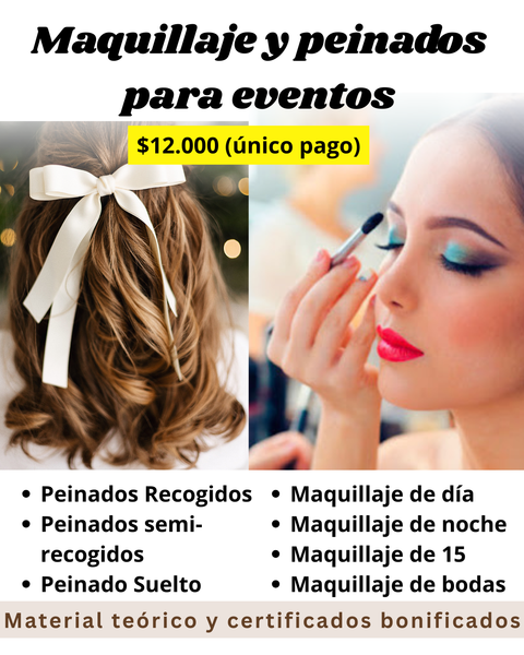 Maquillaje y Peinados para eventos