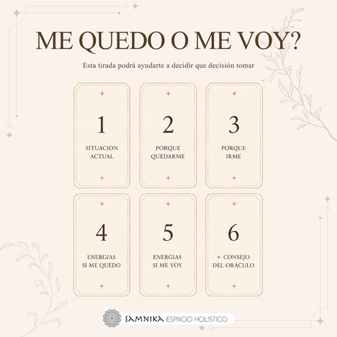 TAROT - TIRADA ME QUEDO O ME VOY?