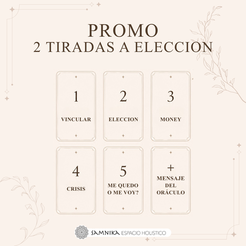 TAROT - PROMO 2 TIRADAS A ELECCION