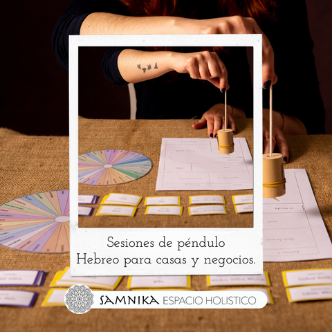 SESION LIMPIEZA ENERGÉTICA DE HOGARES CON  PENDULO HEBREO
