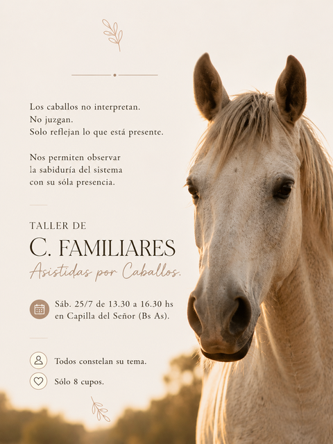 🐎 C. del Señor - Taller de C. Familiares Asistidas con Caballos