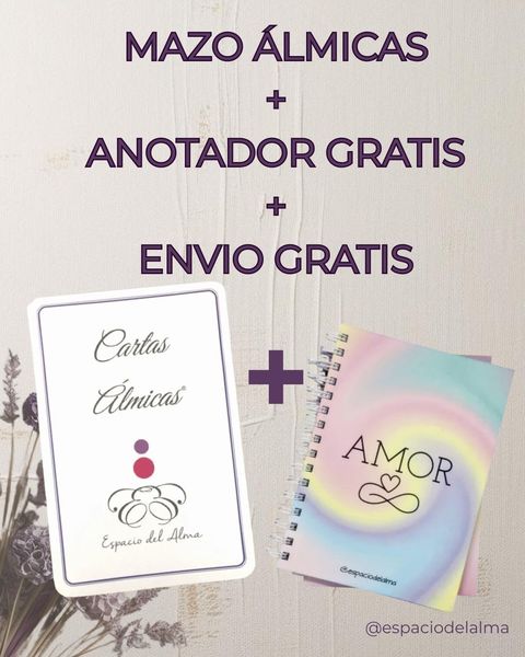 SUPER PROMO DÍA DE LA MADRE - Cartas Álmicas + ANOTADOR GRATIS +  ¡Envío Gratis a Todo el Pais!* 