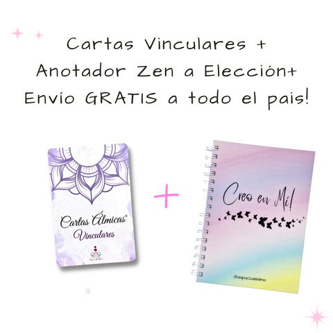 Combo: Cartas Álmicas VINCULARES + Anotador Zen con ¡ENVÍO GRATIS!*