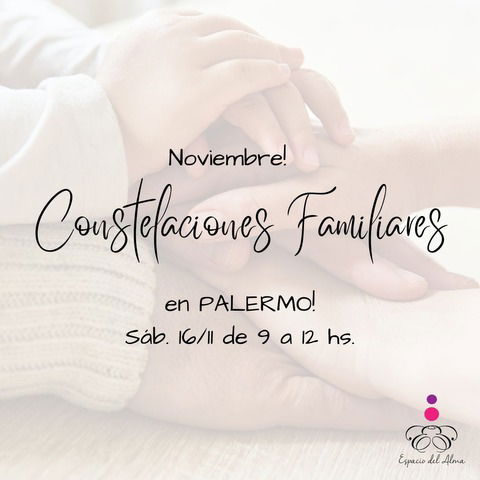 NOVIEMBRE! Taller de Constelaciones Familiares PRESENCIAL en Palermo - CABA