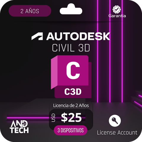Autodesk Civil 3D 2 Años