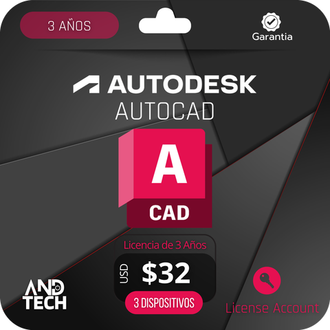 Autodesk AutoCAD 3 Años