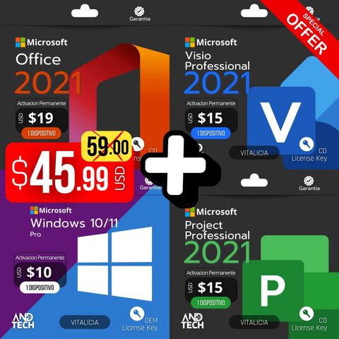 PACK MICROSOFT FULL 2021