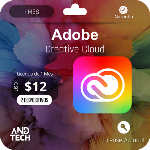 Adobe Creative Cloud 1 Mes