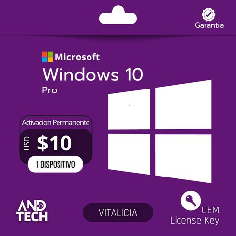 Licencia Windows 10 Pro OEM
