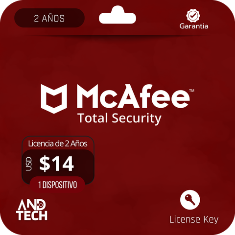 McAfee Total Security 2 Años