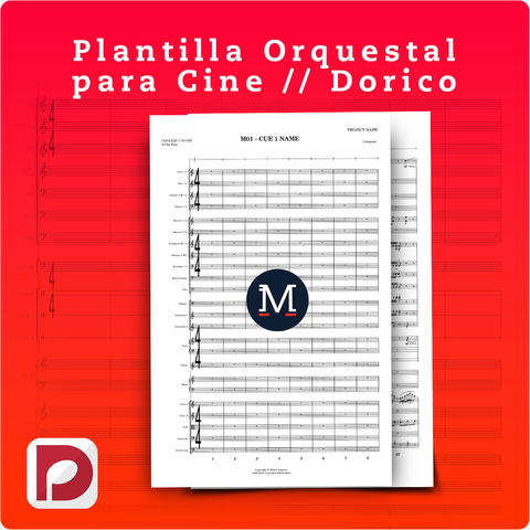 Plantilla Orquestal Profesional para Cine // Dorico