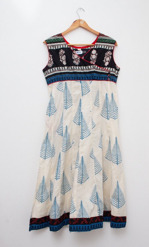 Kurta estampada tipo vestido