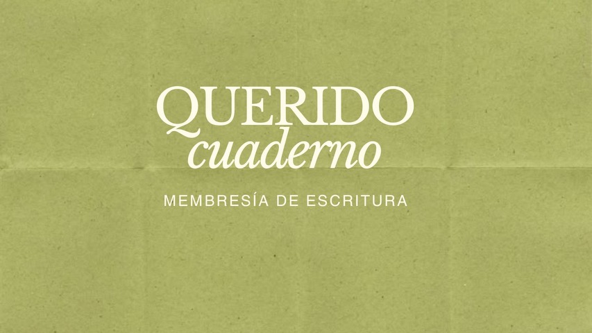 Querido cuaderno