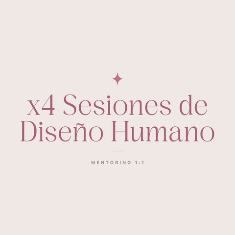 Pack x4 Sesiones de Mentoring en Diseño Humano