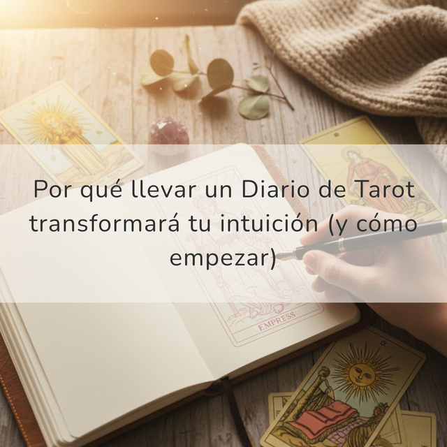 Por qué llevar un Diario de Tarot transformará tu intuición (y cómo empezar)
