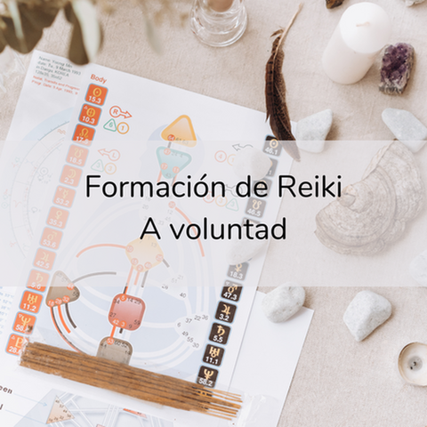 Formación en niveles de Reiki Usui, Karuna, Kundalini y Karmic a voluntad