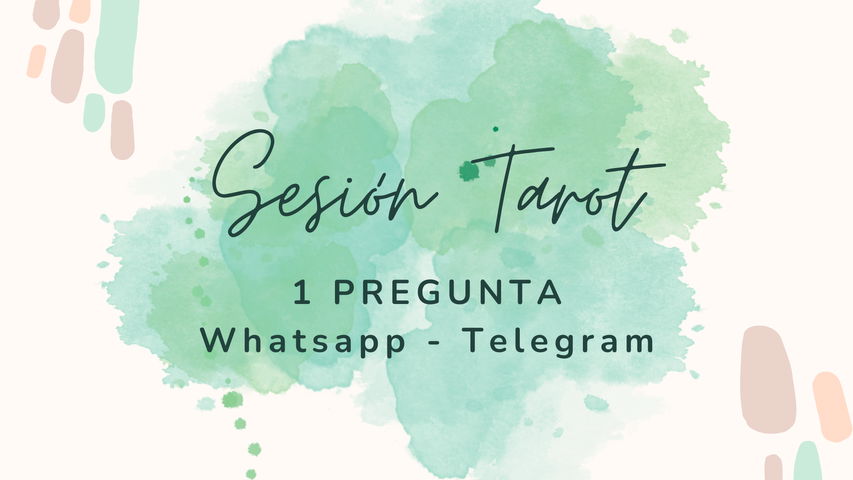 Sesión de tarot online - 1 pregunta (Telegram/Whatsapp)