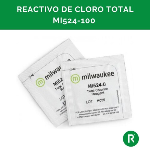 REACTIVO DE CLORO TOTAL MILWAUKEE MI524-100