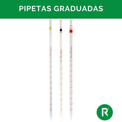 PIPETAS DE VIDRIO GRADUADAS