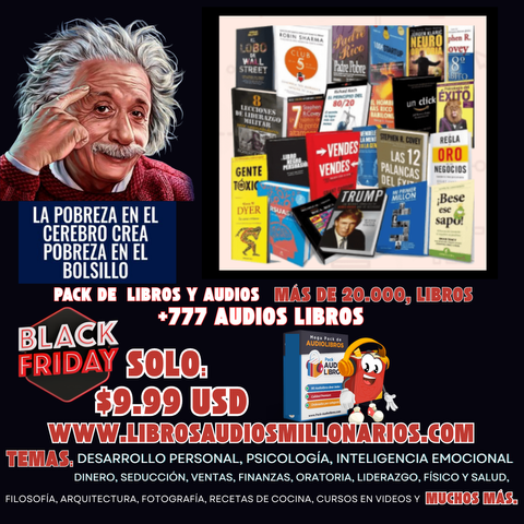 pack de libros PDF y audios para desarrollo personal