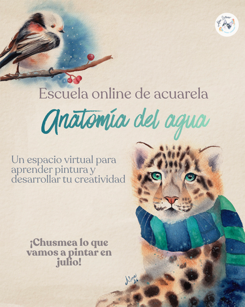 Escuela online de acuarela: Anatomía del Agua