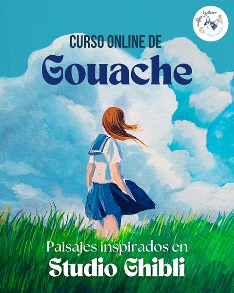 Curso de gouache: Los paisajes del Studio Ghibli