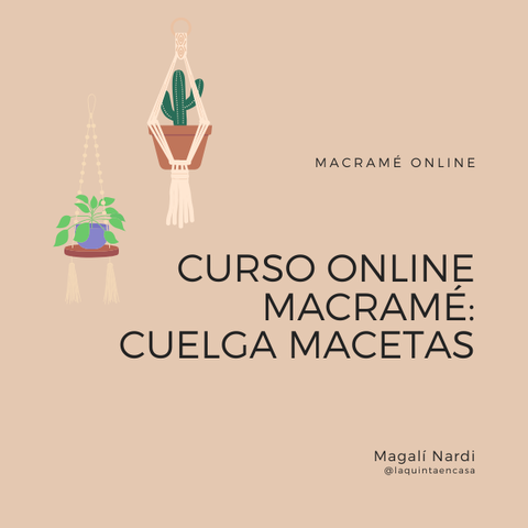 Cuelga Macetas de Macramé