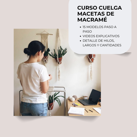 Cuelga Macetas de Macramé