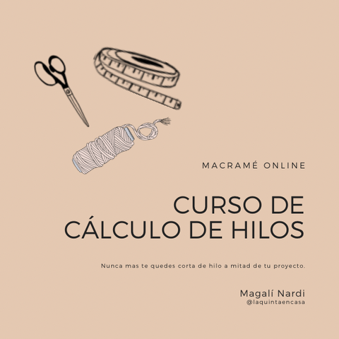 Curso Cálculo de Hilos para Macramé