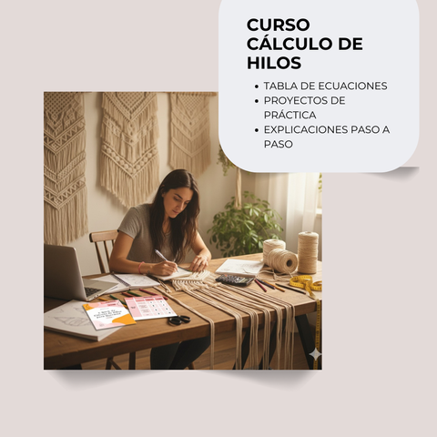 Curso Cálculo de Hilos para Macramé