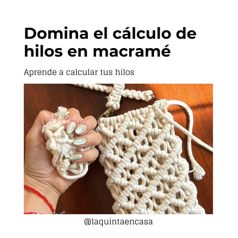 Curso Cálculo de Hilos para Macramé