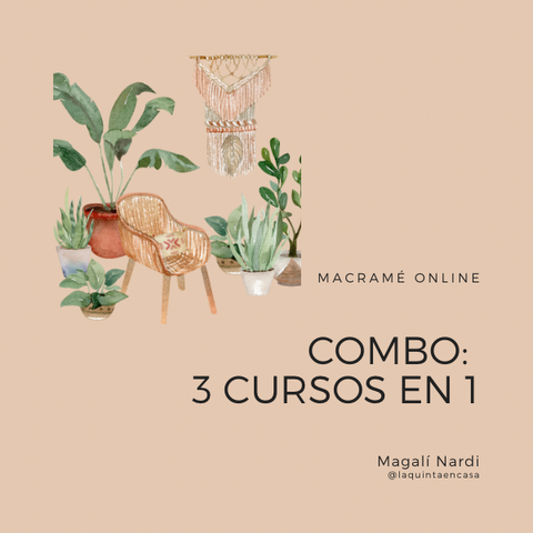 Combo Emprende con Macramé (3 cursos en 1)