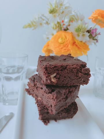 Brownies de porotos negros