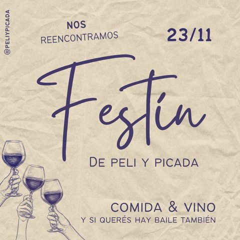 Fiesta del Ciclo Peli y Picada - 23 de noviembre