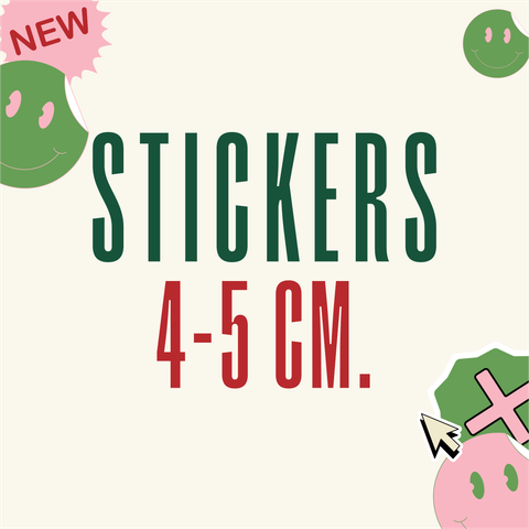Stickers Personalizados 4-5 cm.
