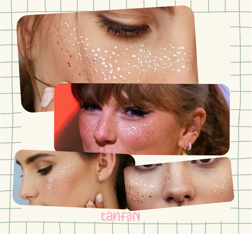 Pecas Glitter - Tatuaje temporal