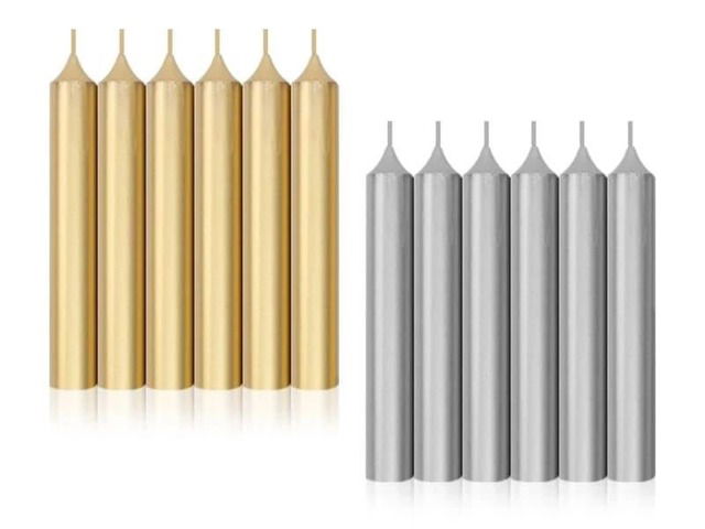 velas oro/plata