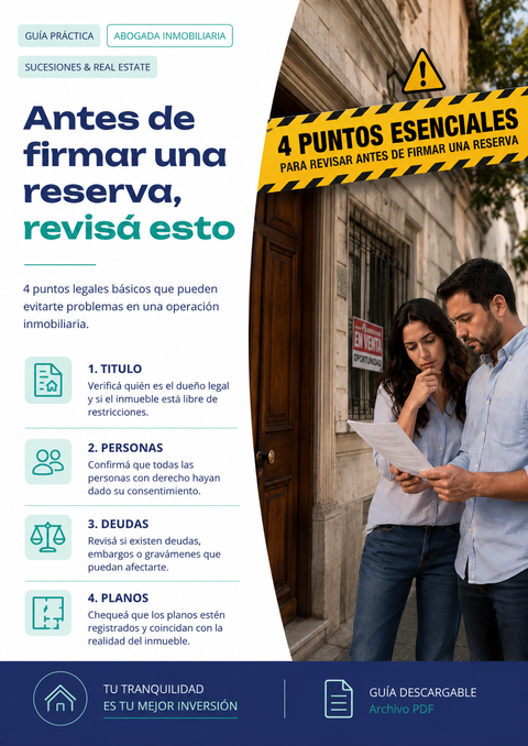 4 puntos esenciales antes de firmar una reserva
