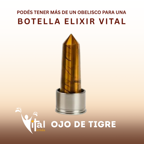 REPUESTO PARA BOTELLA OBELISCO 10CM OJO DE TIGRE