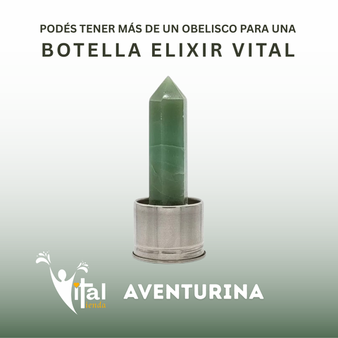 REPUESTO PARA BOTELLA OBELISCO 10CM AVENTURINA