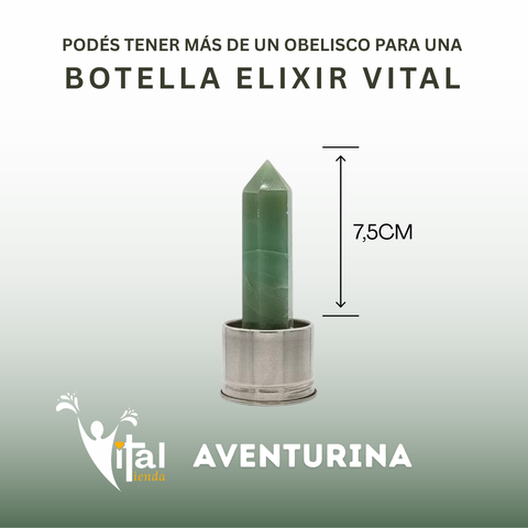 REPUESTO PARA BOTELLA OBELISCO 7.5CM AVENTURINA
