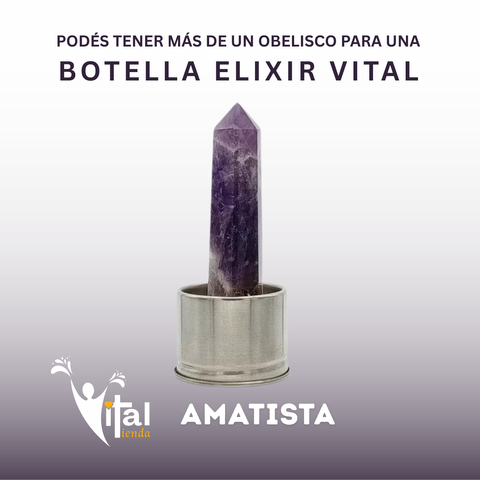 REPUESTO PARA BOTELLA OBELISCO 10CM AMATISTA