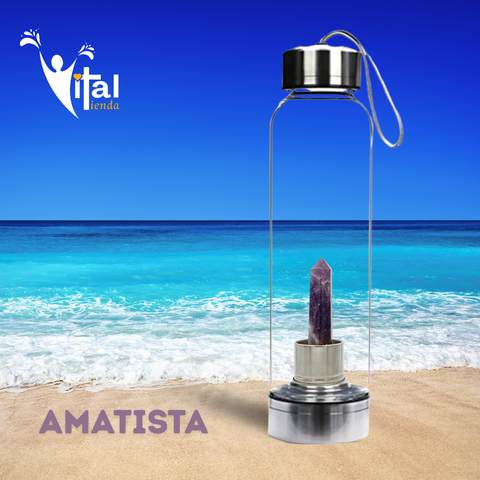 BOTELLA OBELISCO ELIXIR VITAL AMATISTA 7.5CM